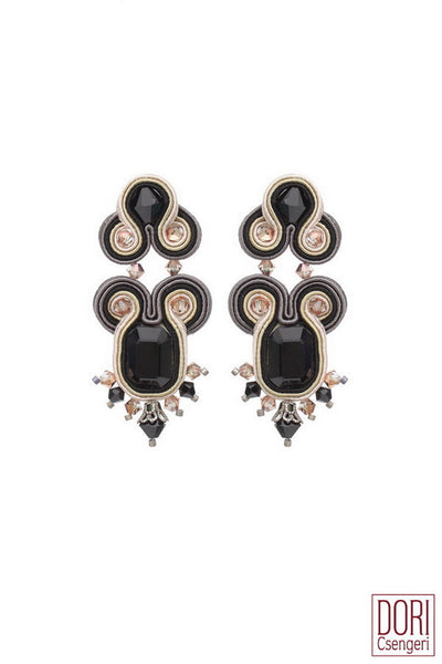 Black Mimosa dressy Earrings