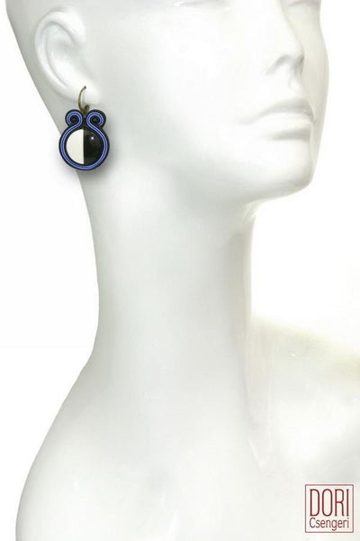 Nora Black & White Earrings