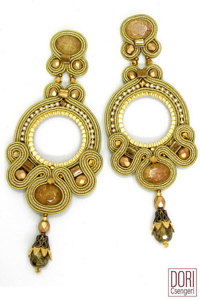 Oriel showpiece Gold Earrings
