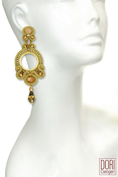 Oriel showpiece Gold Earrings
