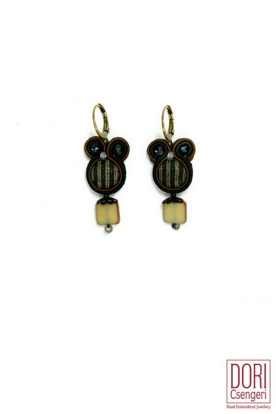 Stripes Black Chic Earrings