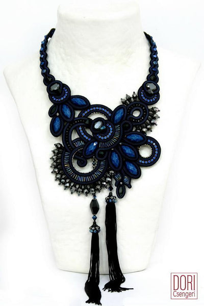 Blue Glam Couture Necklace