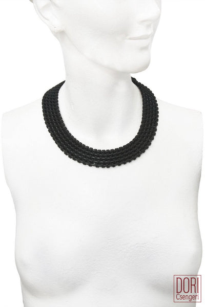 Amelie Trendy Black Collar necklace
