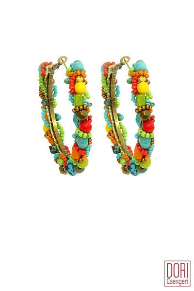 Carmel Bold Colored hoop Earrings