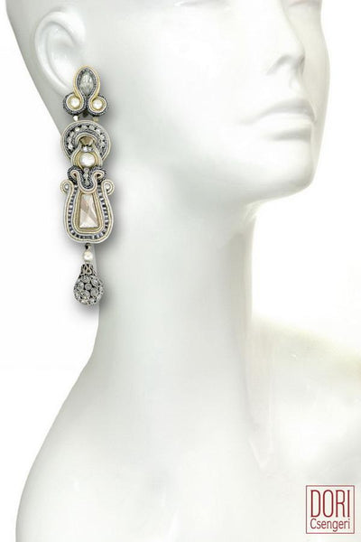 Calista Pearl & Crystal Earrings