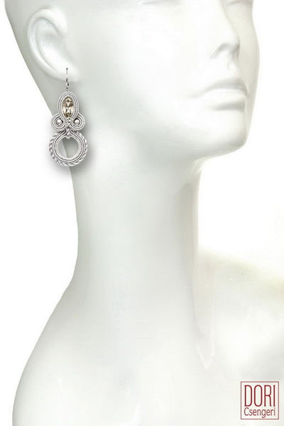 Fifth Avenue Elegant Silver Earrings