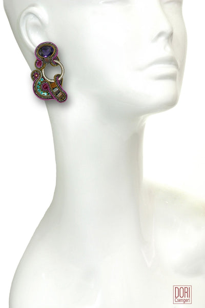 Night Out Unique Clip On Earrings